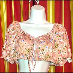 Floral top & floral skirt